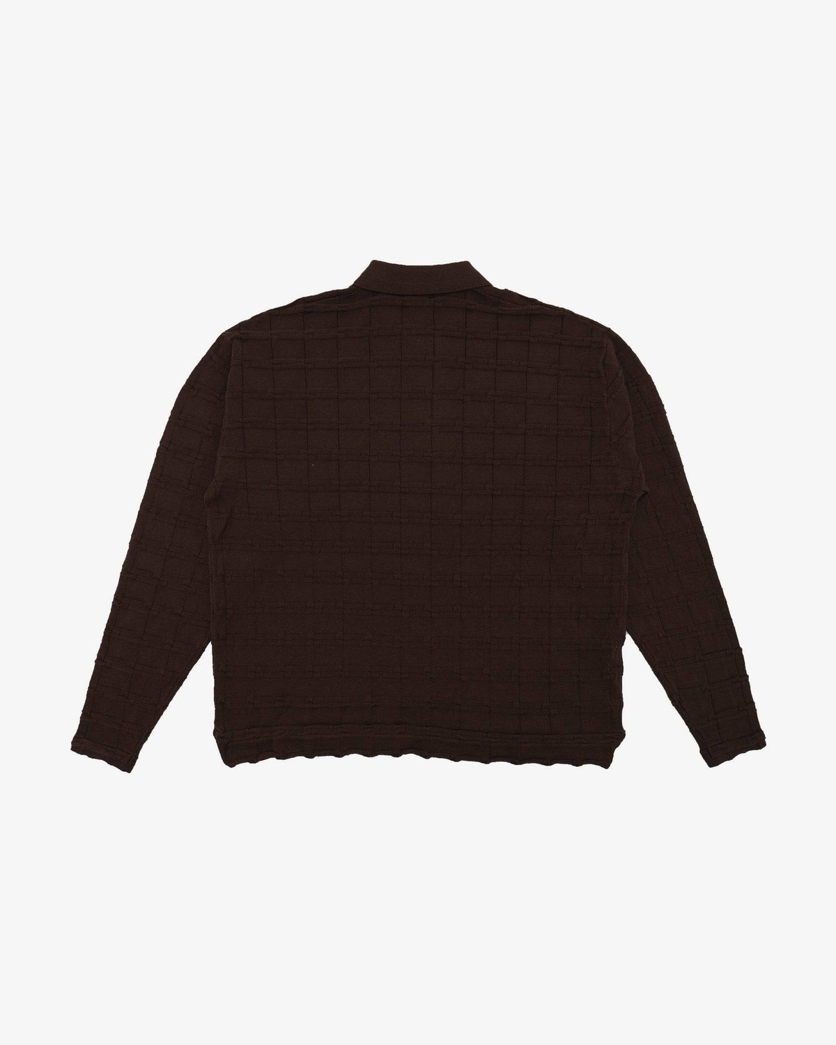 Knight Knitted L/S Polo Sweater - Students Golf