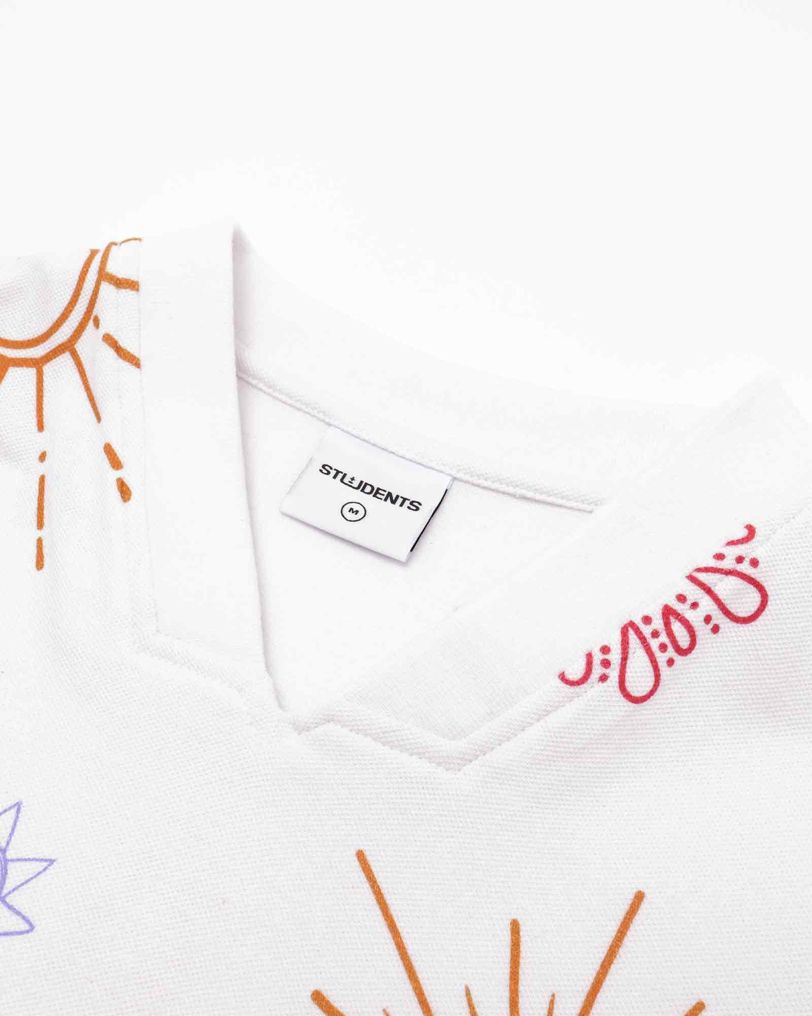 Sunny S/S Cotton Pique V-Neck Shirt - Students Golf