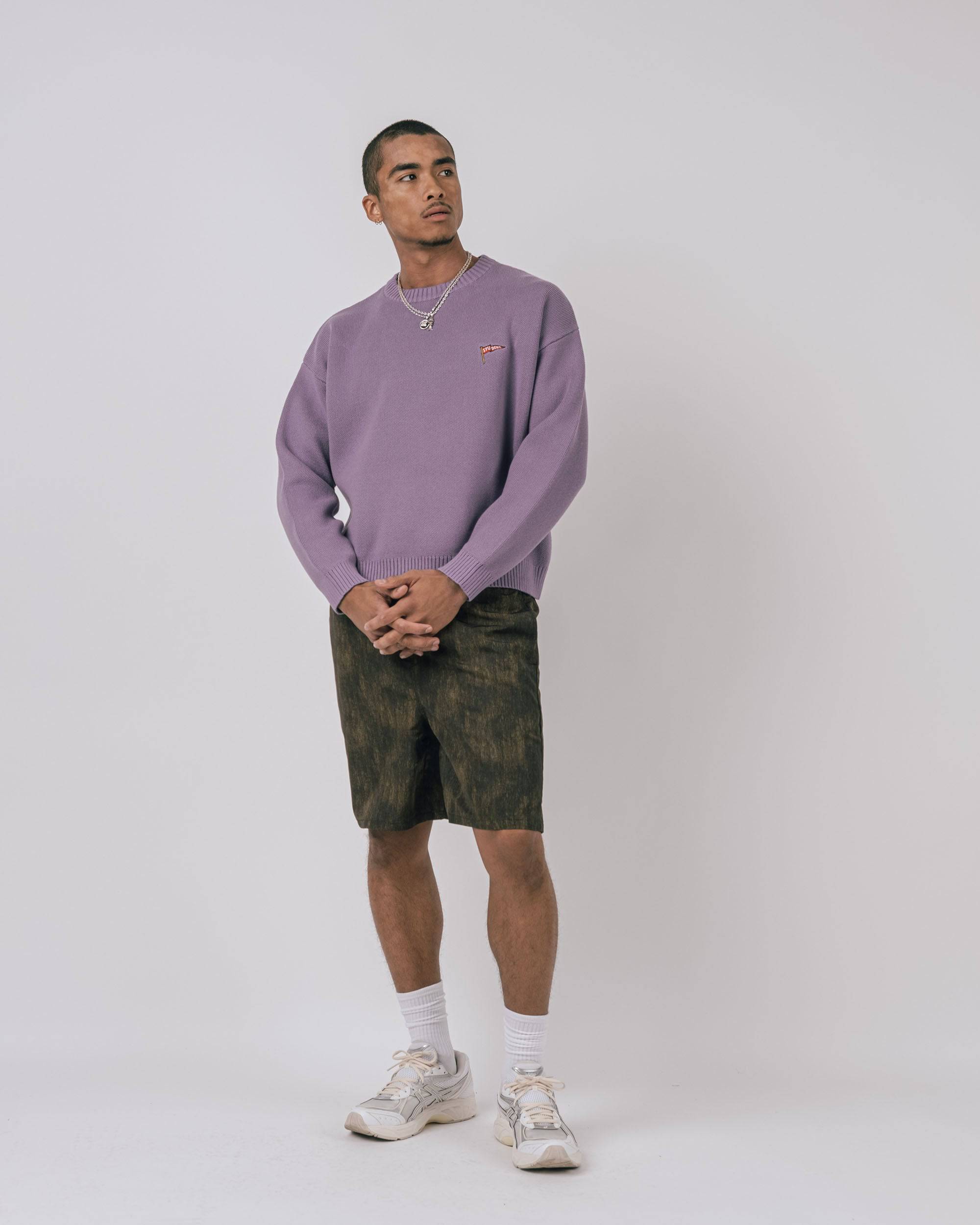 Rains L/S Cable Knit Crewneck Sweater - Students Golf