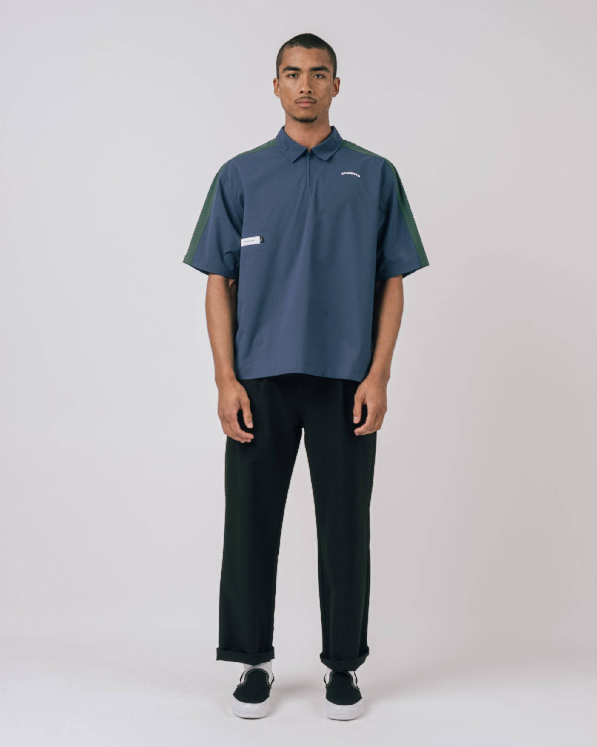 Balfour S/S Poplin ZIp Polo - Students Golf