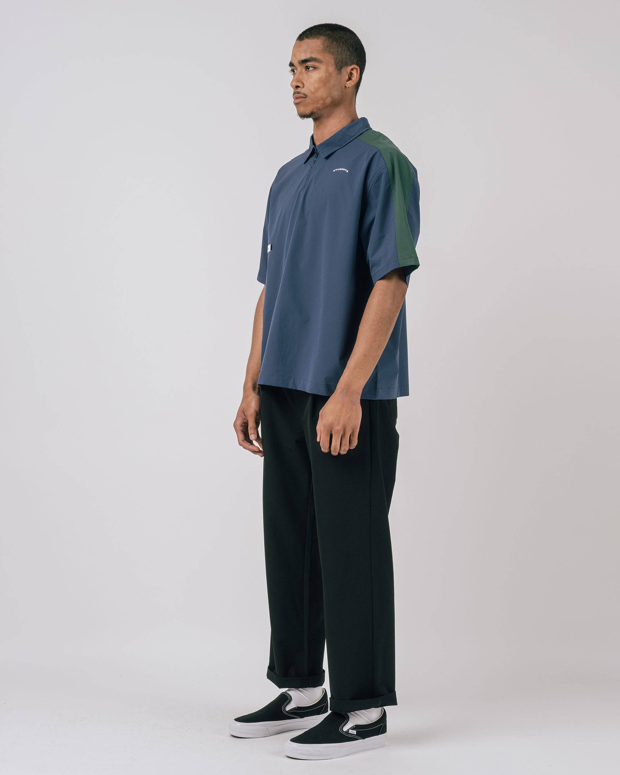 Balfour S/S Poplin ZIp Polo - Students Golf