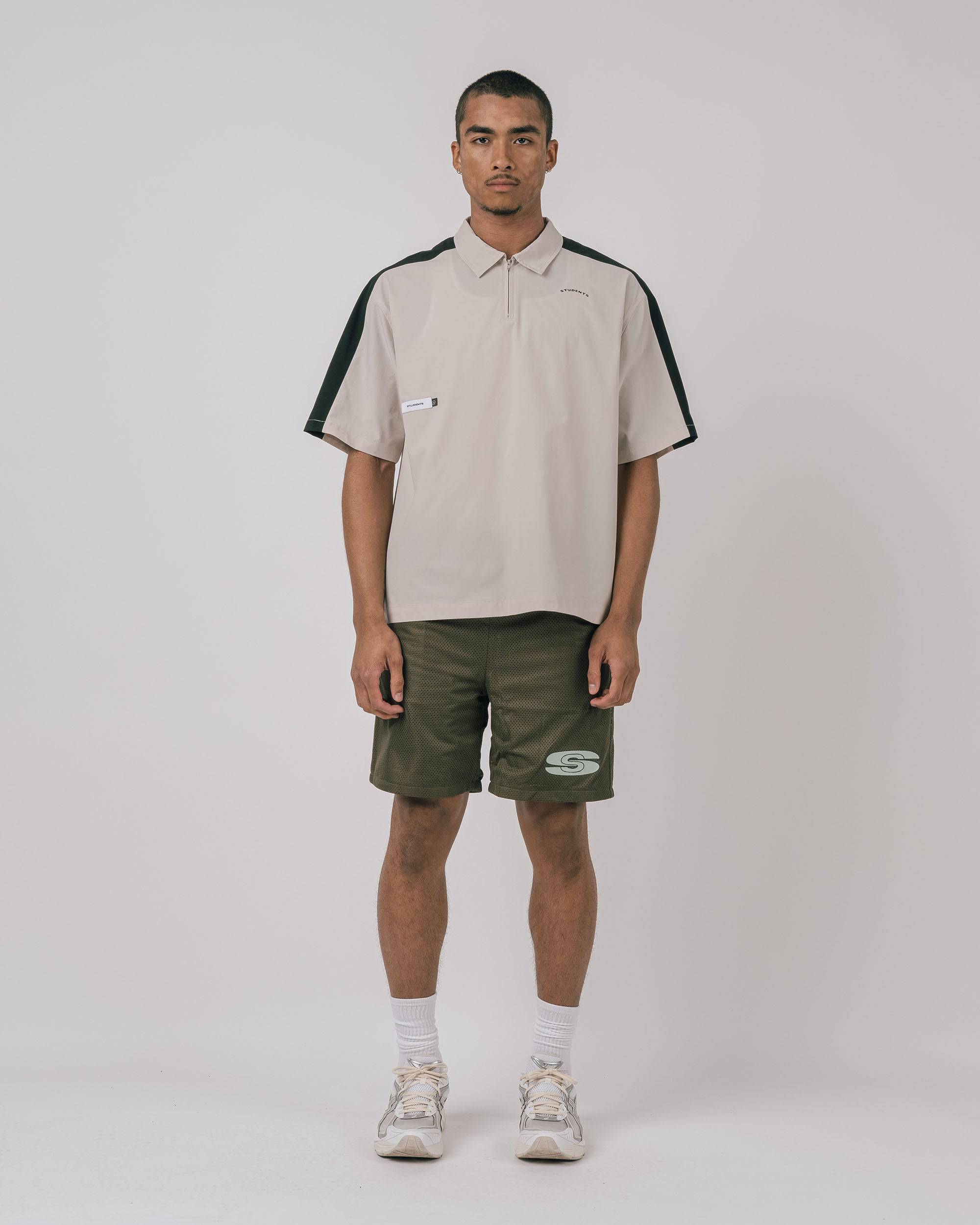 Balfour S/S Poplin ZIp Polo - Students Golf