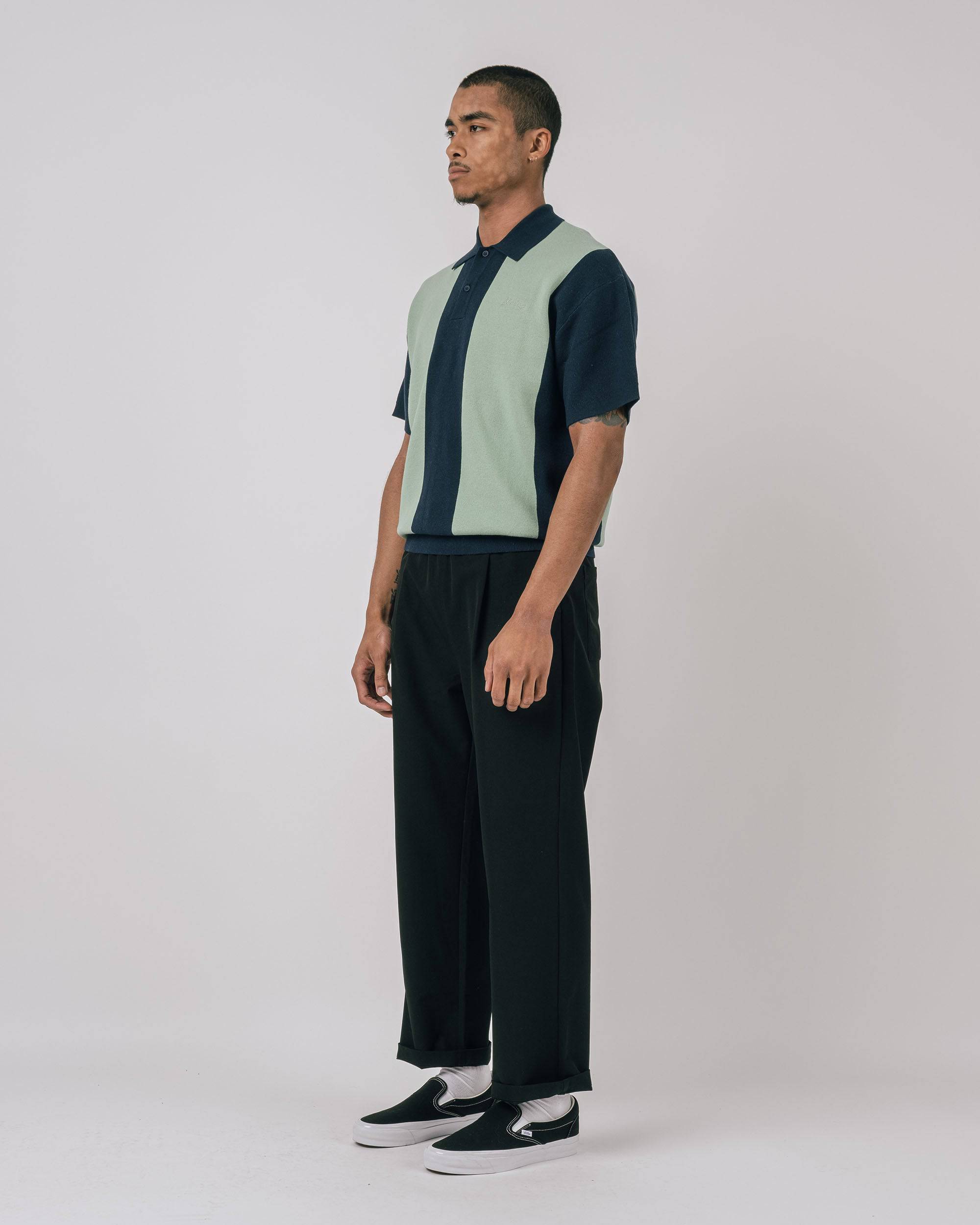 Browne S/S Knit Polo Sweater - Students Golf