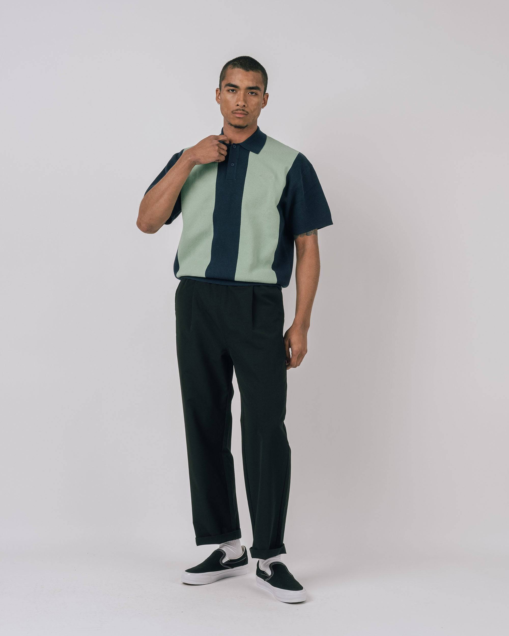 Browne S/S Knit Polo Sweater - Students Golf