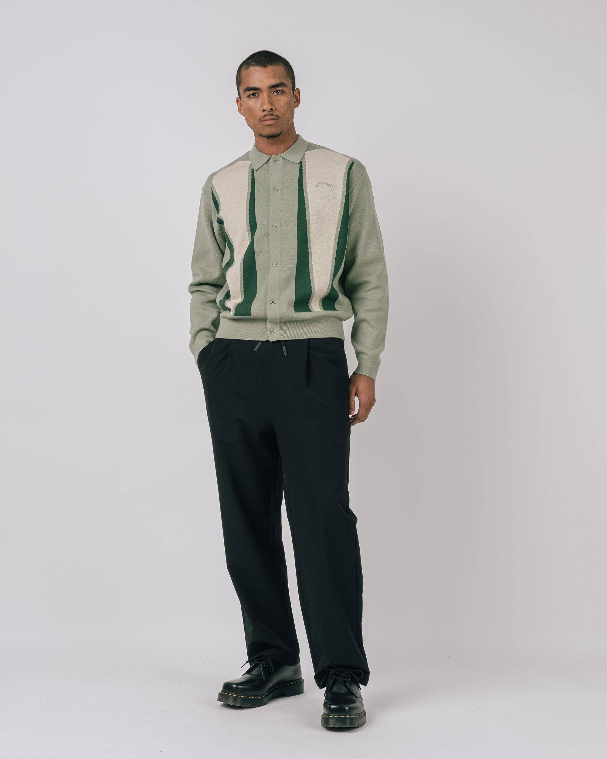 Roberts L/S Knit Cardigan - Students Golf