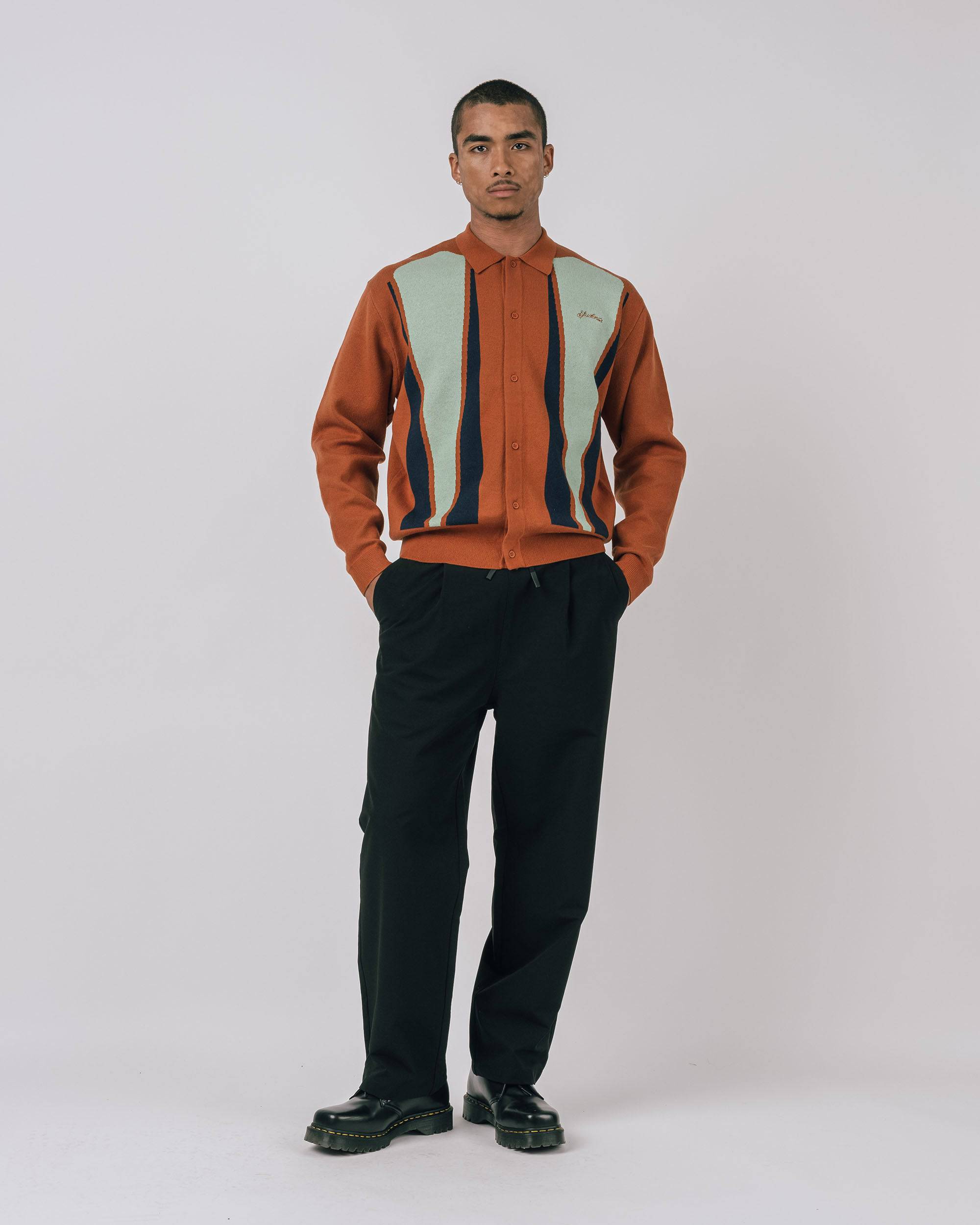 Roberts L/S Knit Cardigan - Students Golf