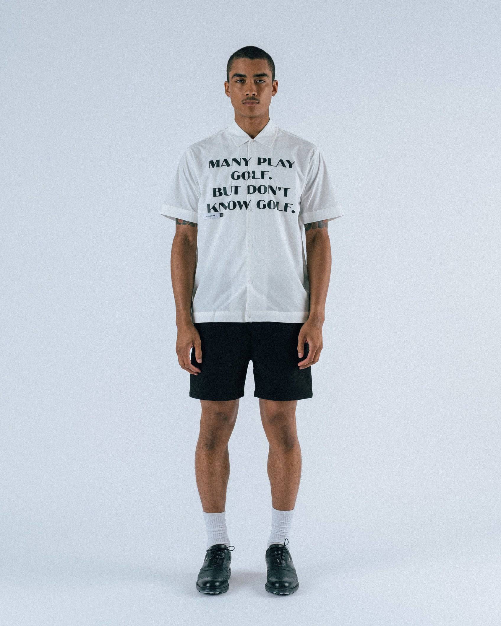 Educate S/S Poplin Button-Up Shirt - Students Golf