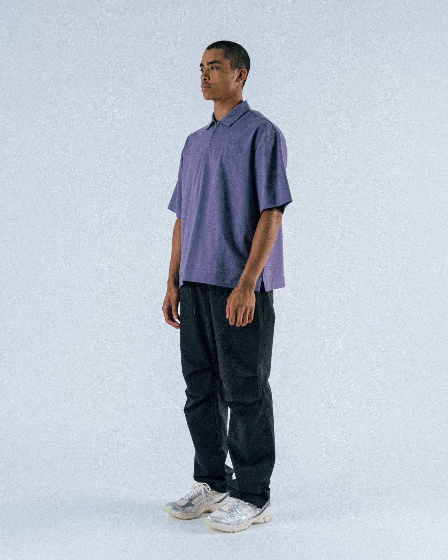 Lanser S/S Jersey Zip Polo Shirt - Students Golf