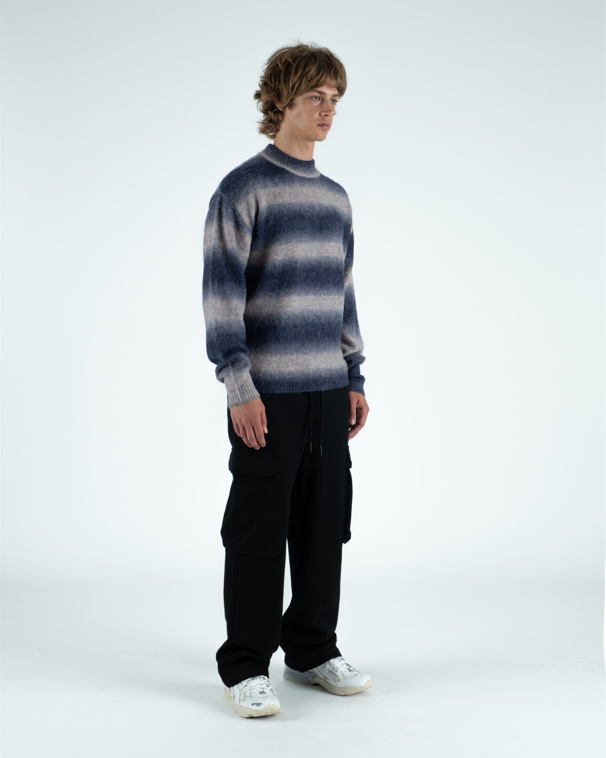 Cole Knit L/S Mockneck Mohair Sweater - Students Golf