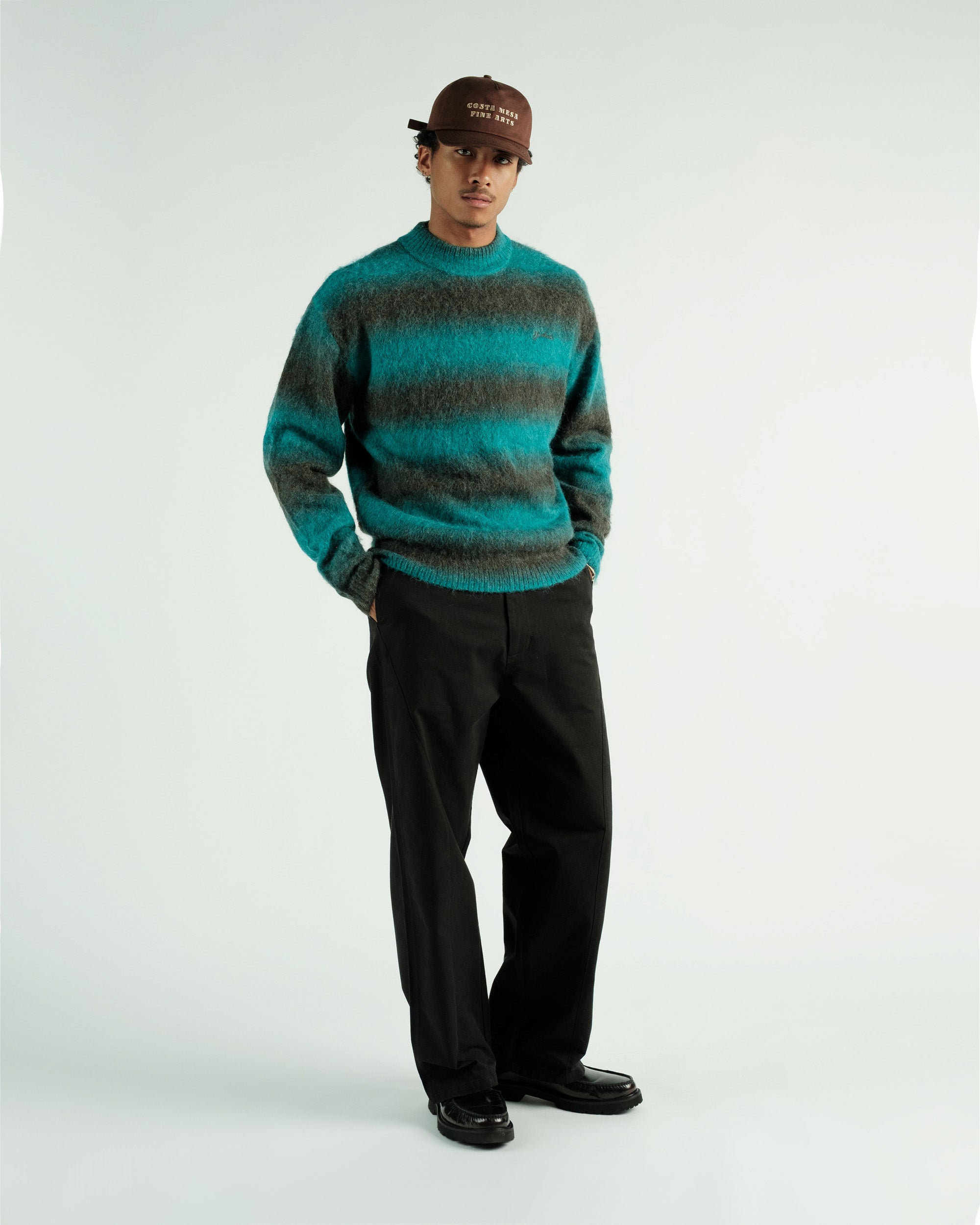 Cole Knit L/S Mockneck Mohair Sweater
