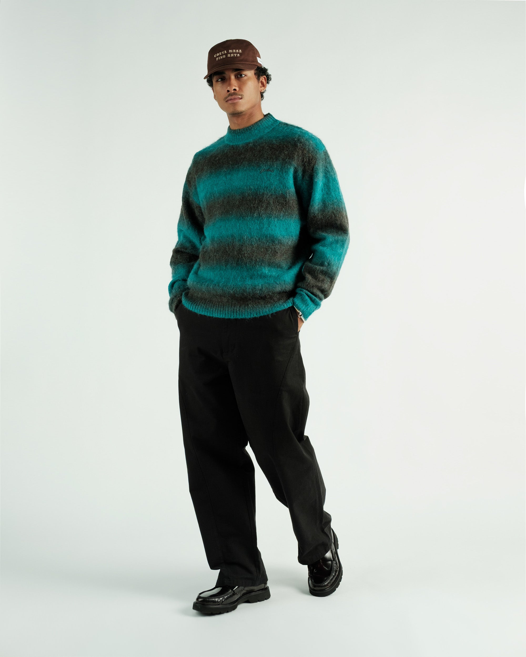 Cole Knit L/S Mockneck Mohair Sweater