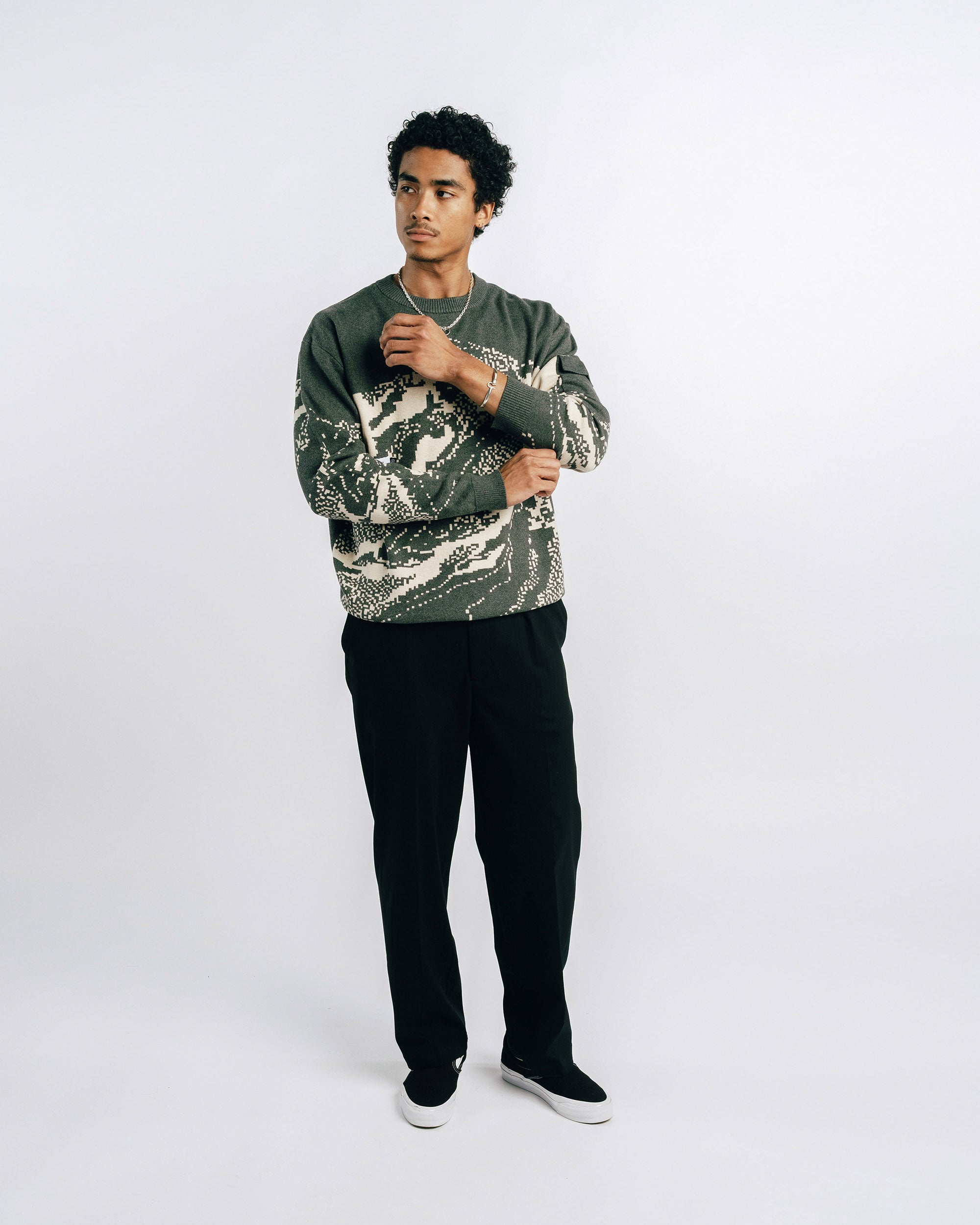 Truman L/S Knit Crew Sweater - Students Golf