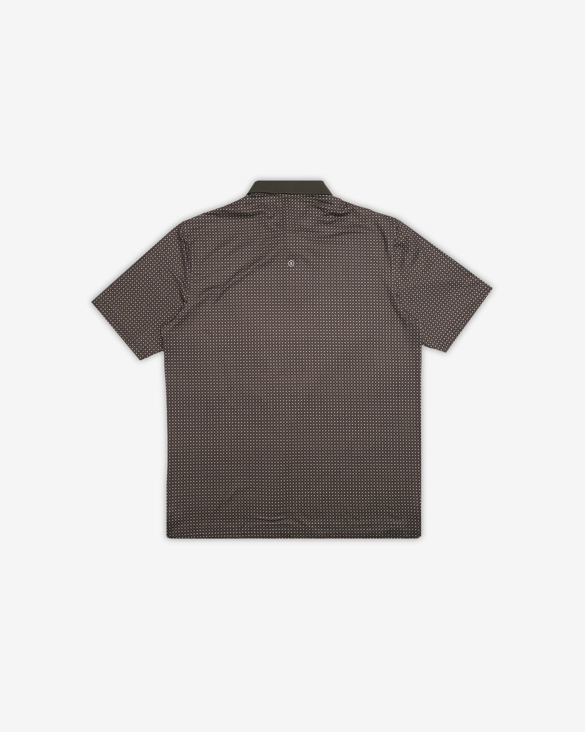 Brown checkered shirt on a white background