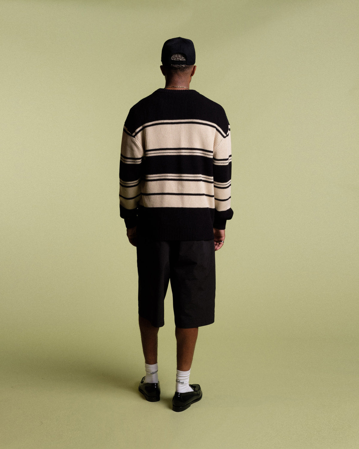 Palmdale Stripe Knit Crew Sweater