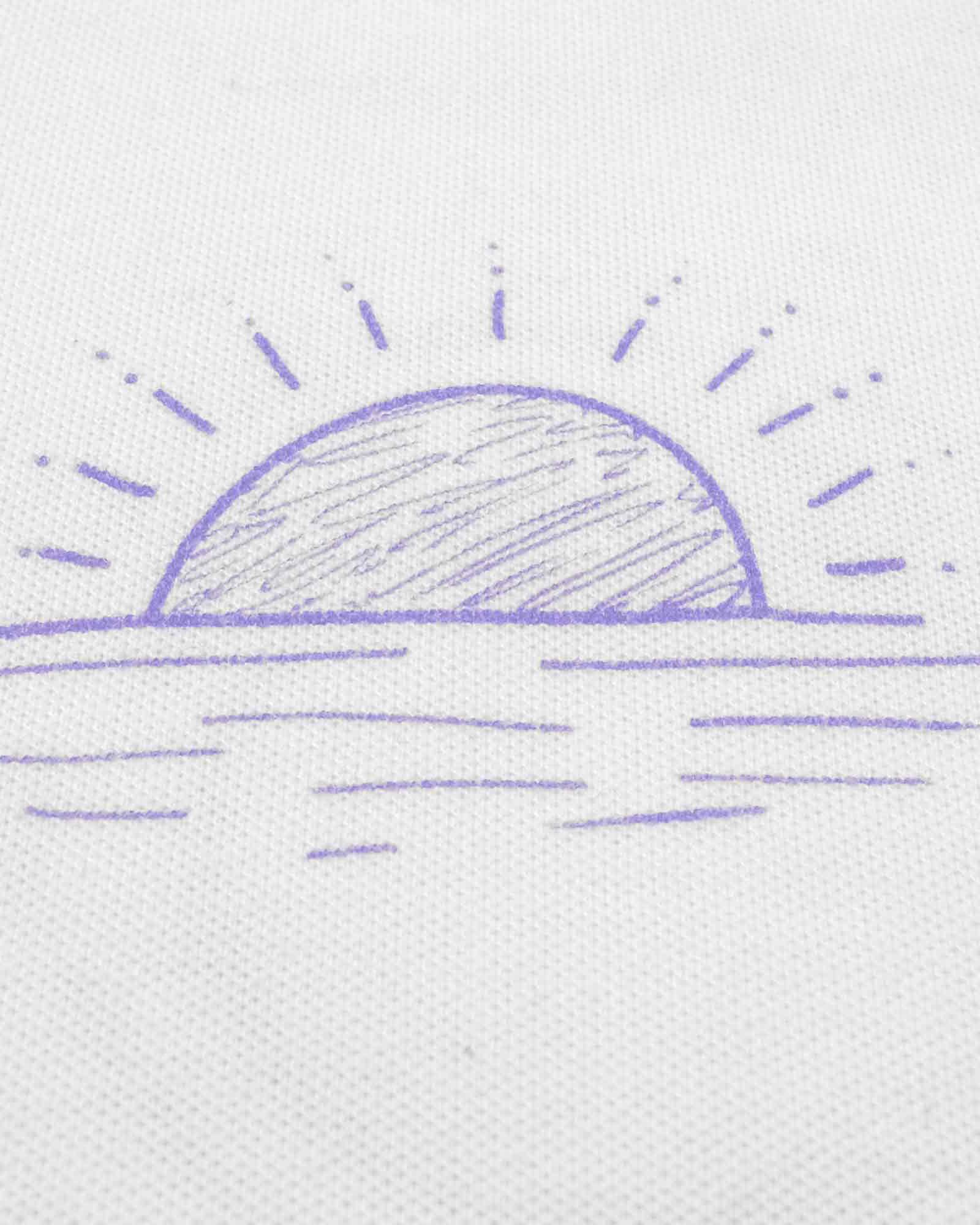 Sunny S/S Cotton Pique V-Neck Shirt - Students Golf