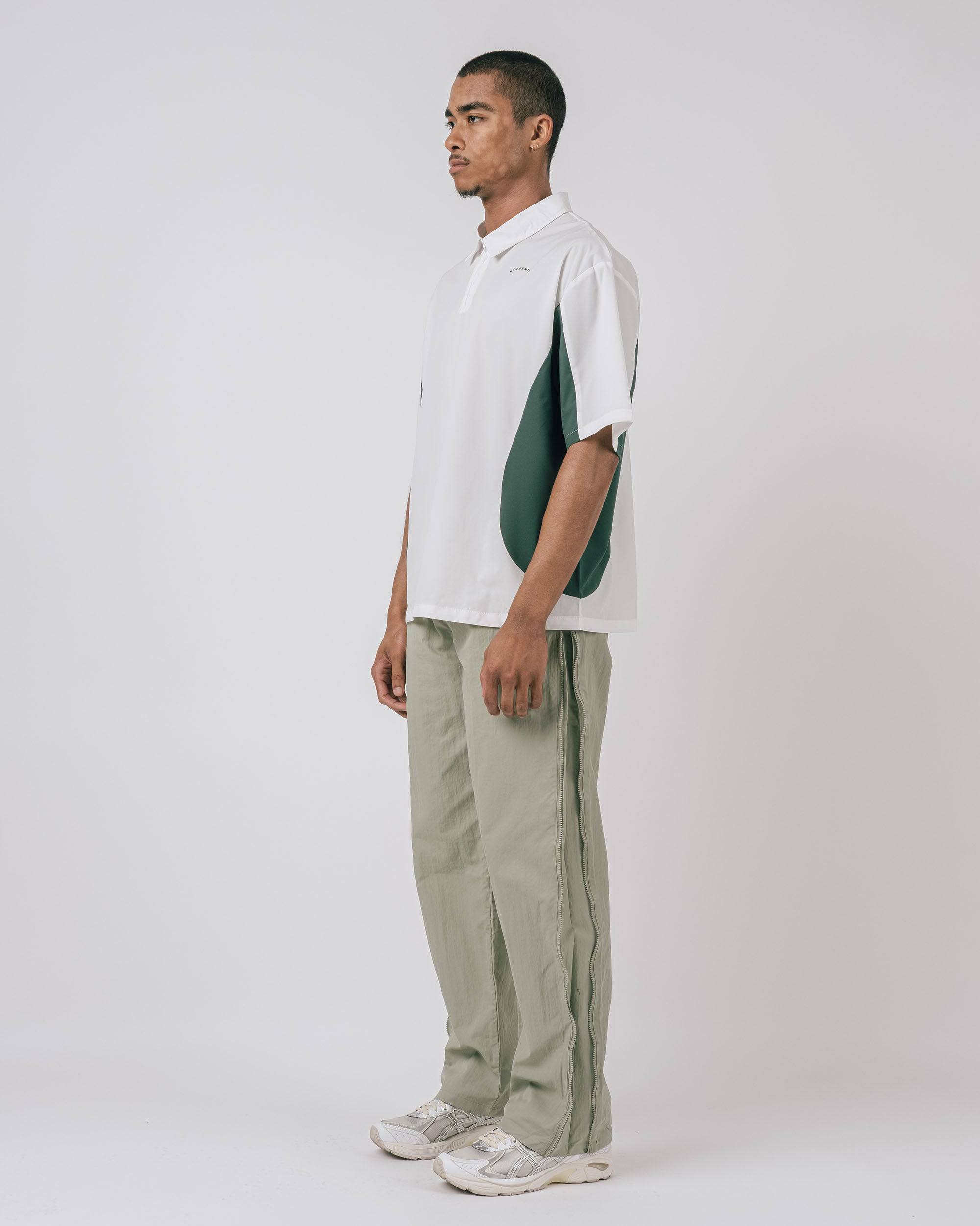 Linwood S/S Poplin Zip Polo - Students Golf
