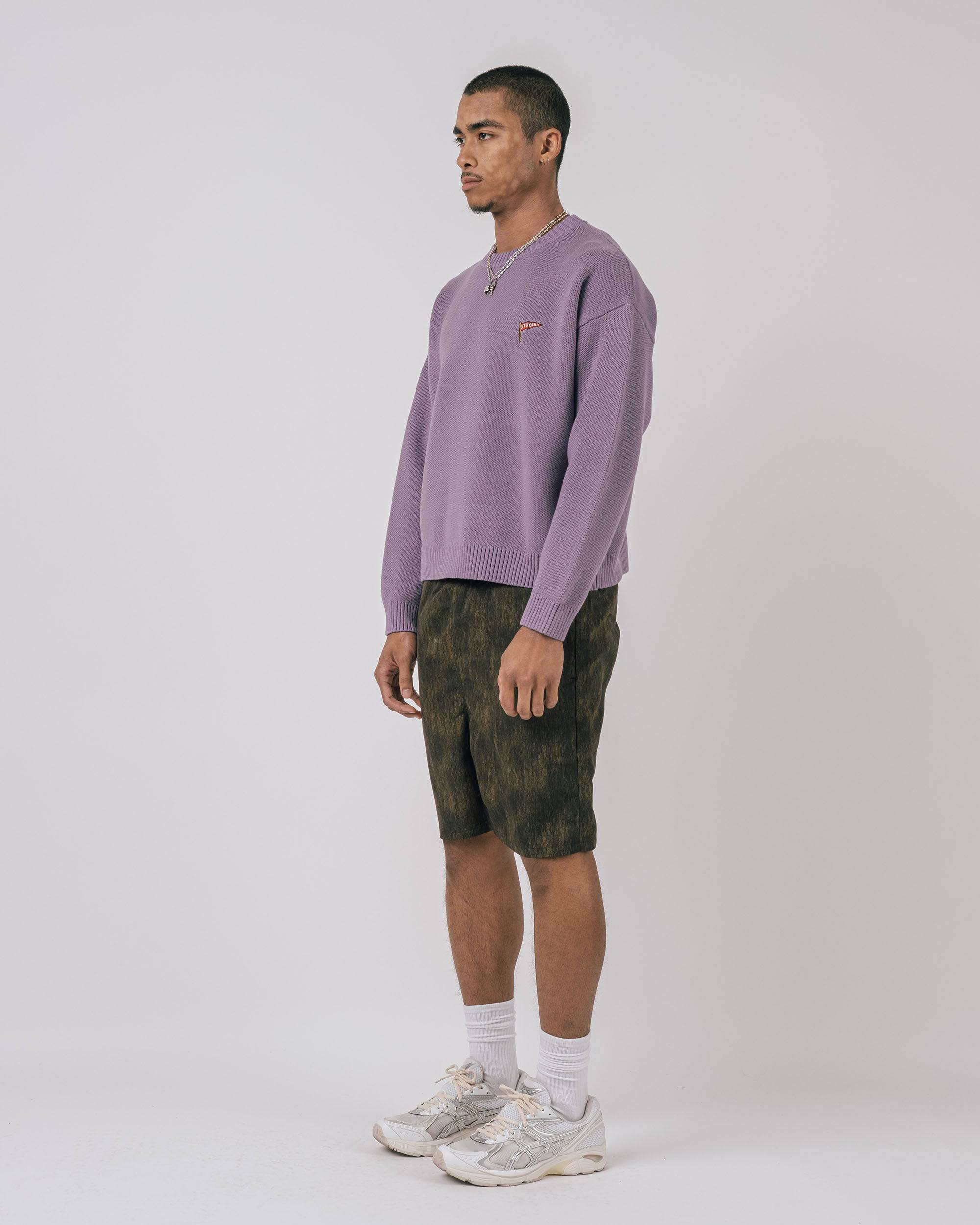 Rains L/S Cable Knit Crewneck Sweater - Students Golf