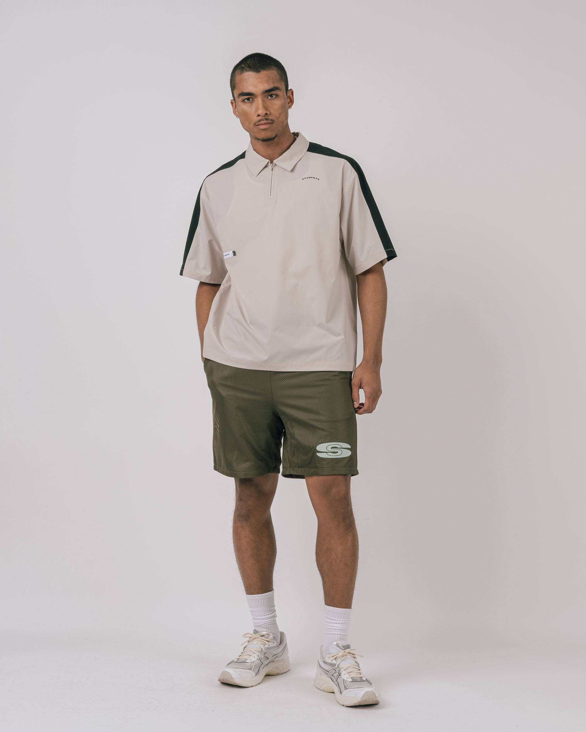 Balfour S/S Poplin ZIp Polo - Students Golf