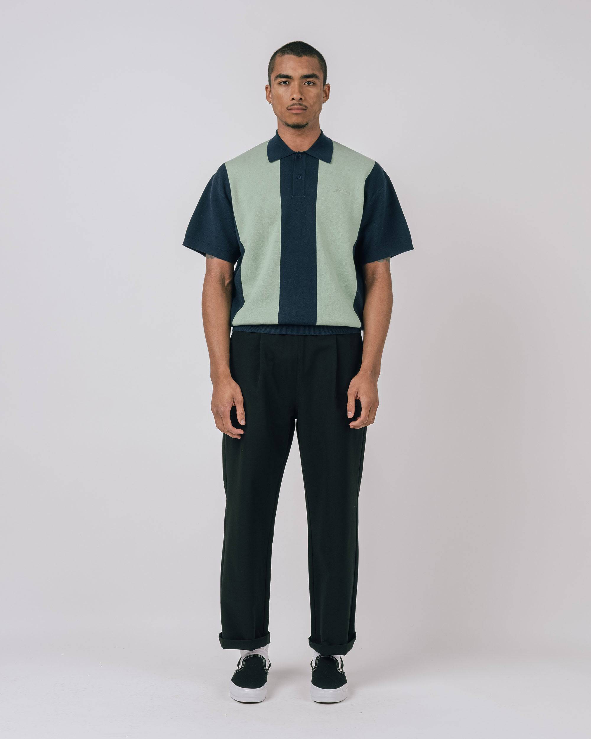 Browne S/S Knit Polo Sweater - Students Golf