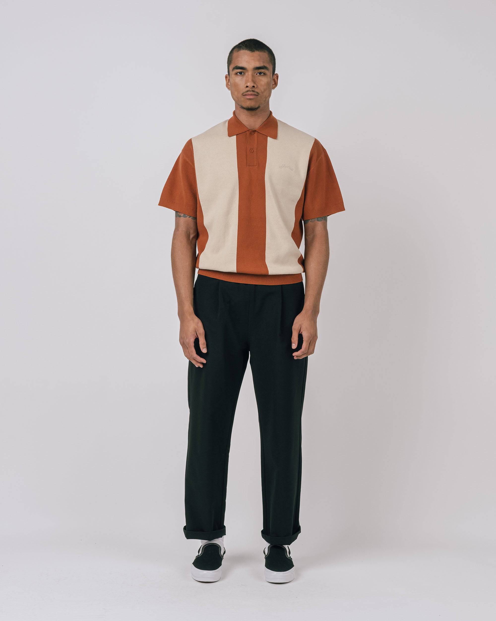 Browne S/S Knit Polo Sweater - Students Golf