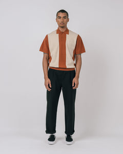 Browne S/S Knit Polo Sweater