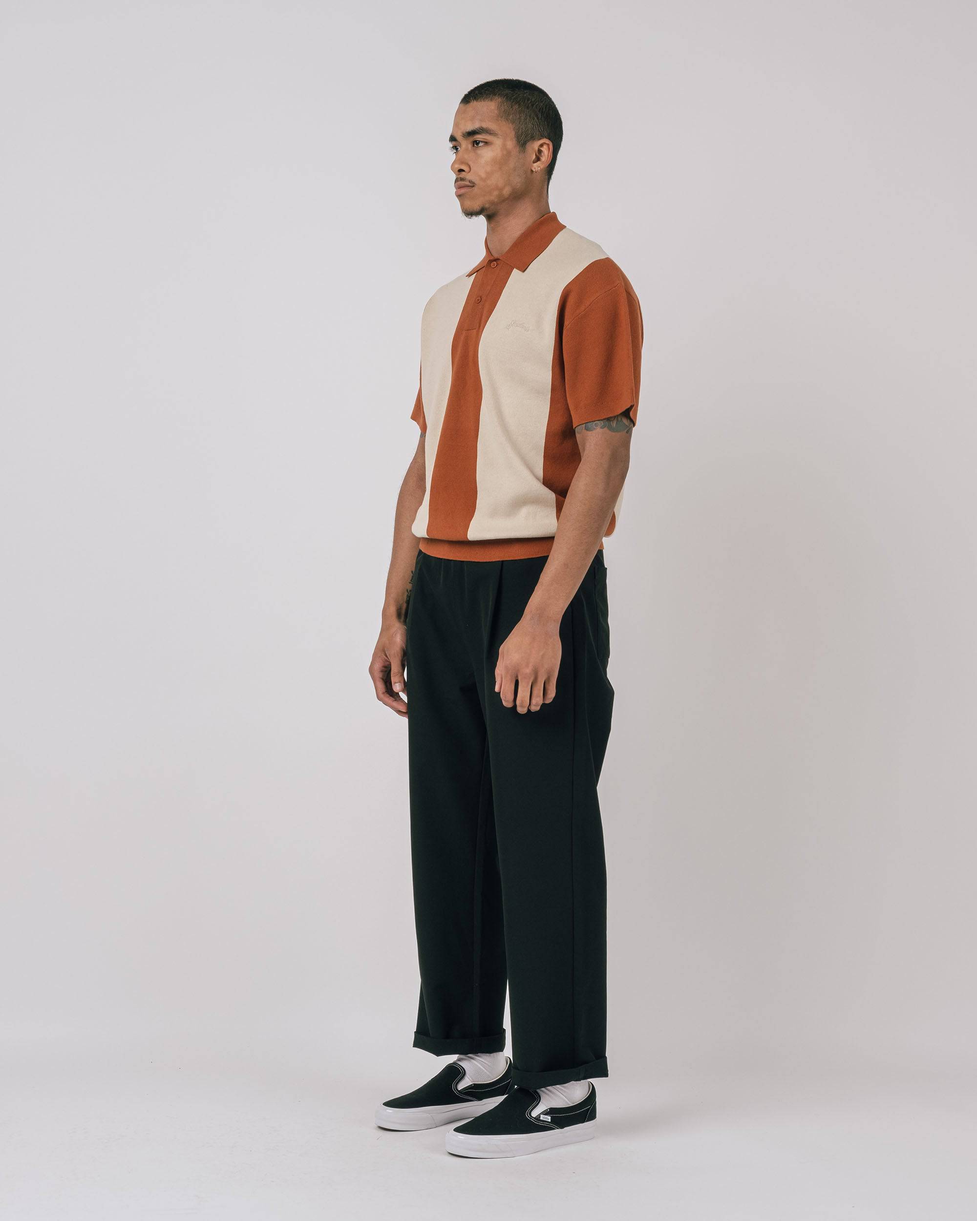 Browne S/S Knit Polo Sweater - Students Golf