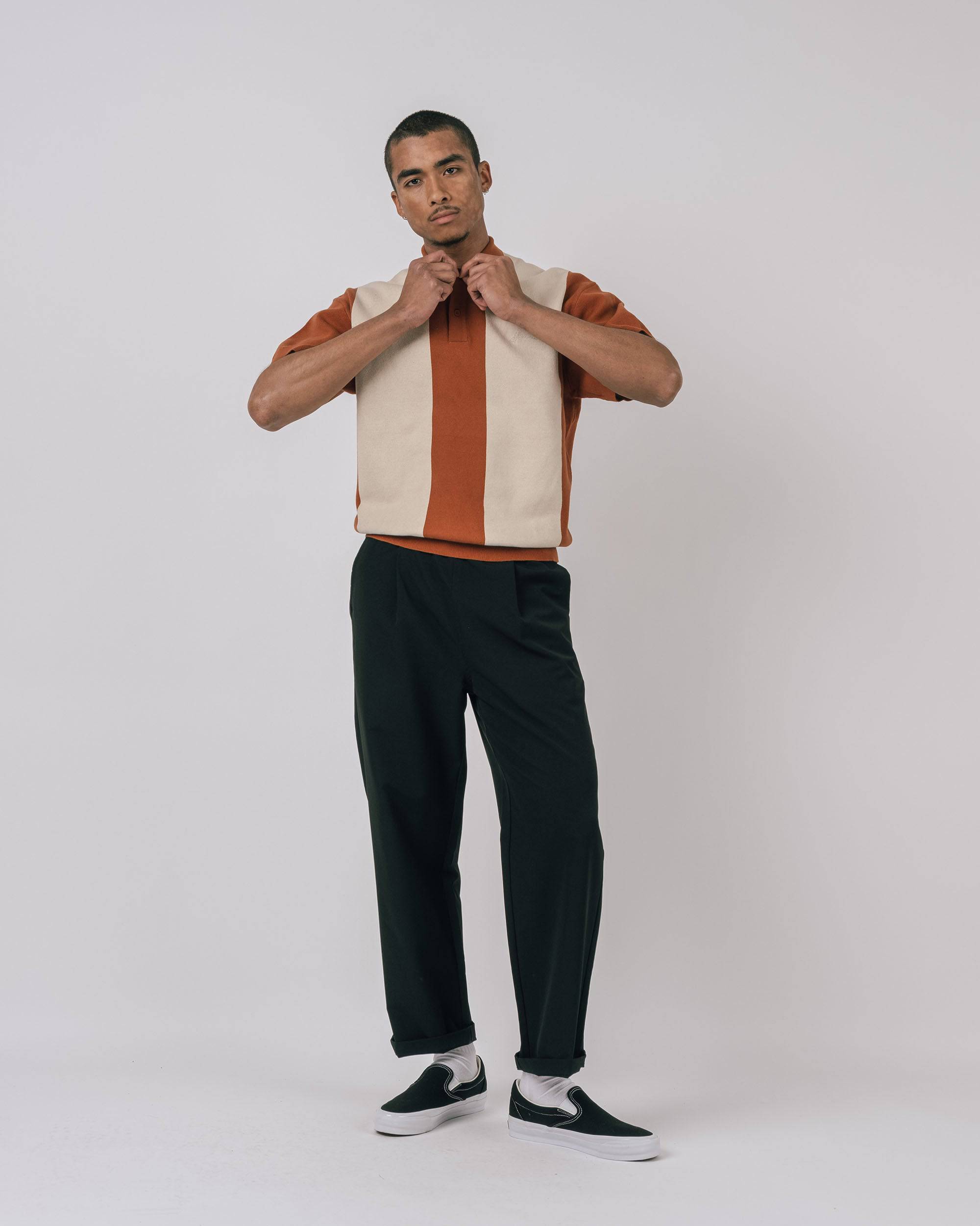 Browne S/S Knit Polo Sweater - Students Golf