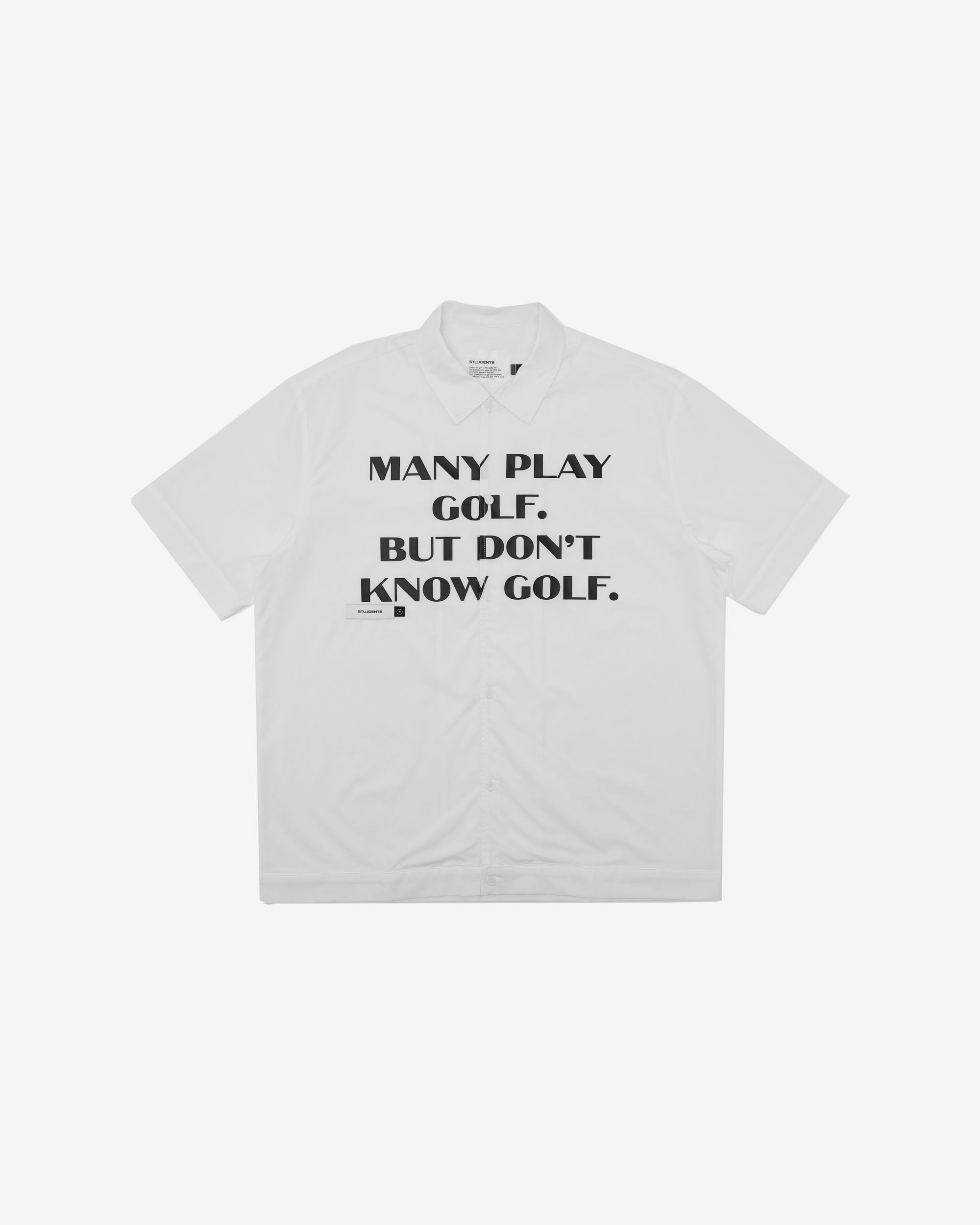 Educate S/S Poplin Button-Up Shirt - Students Golf