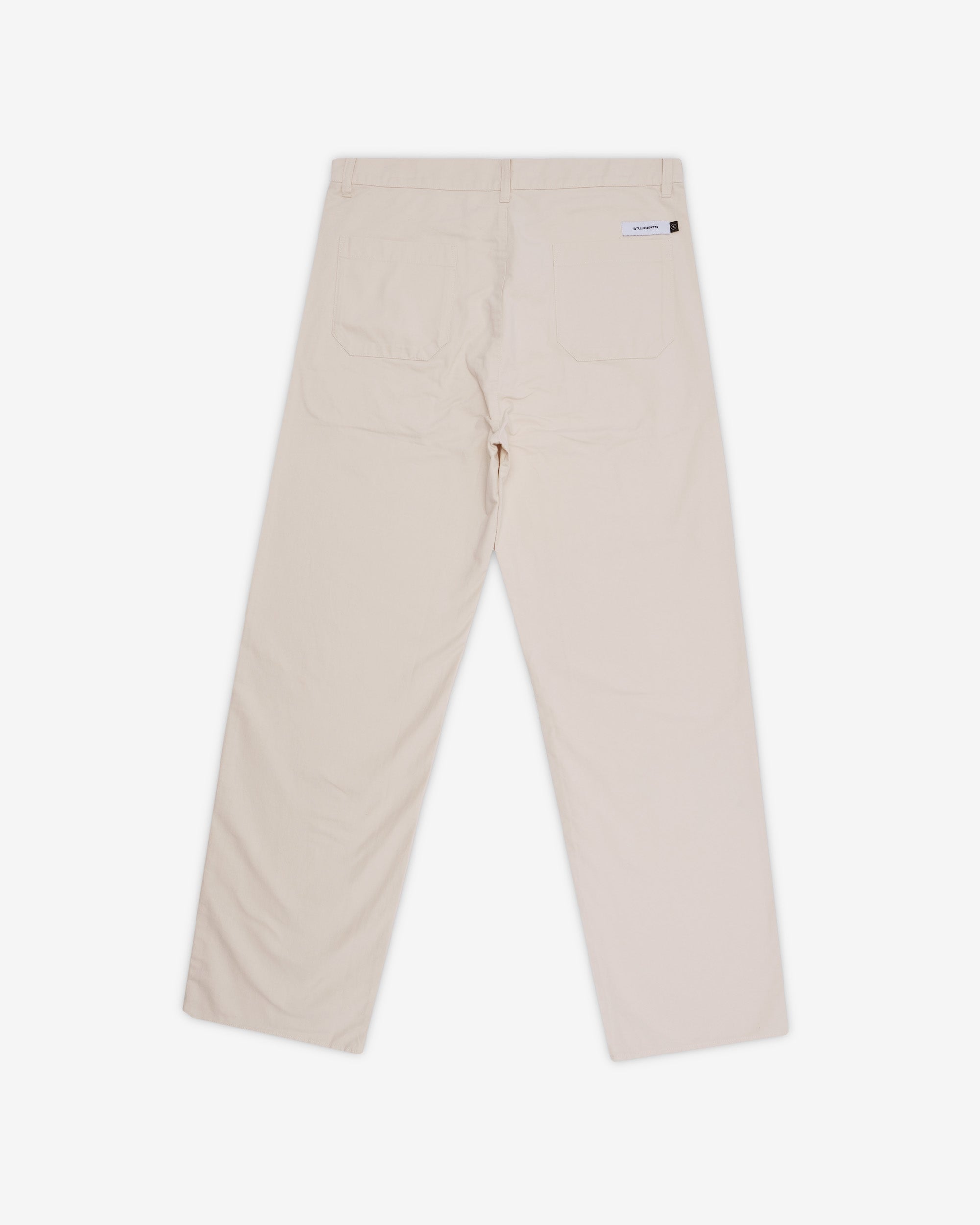 Beige pants on a white background