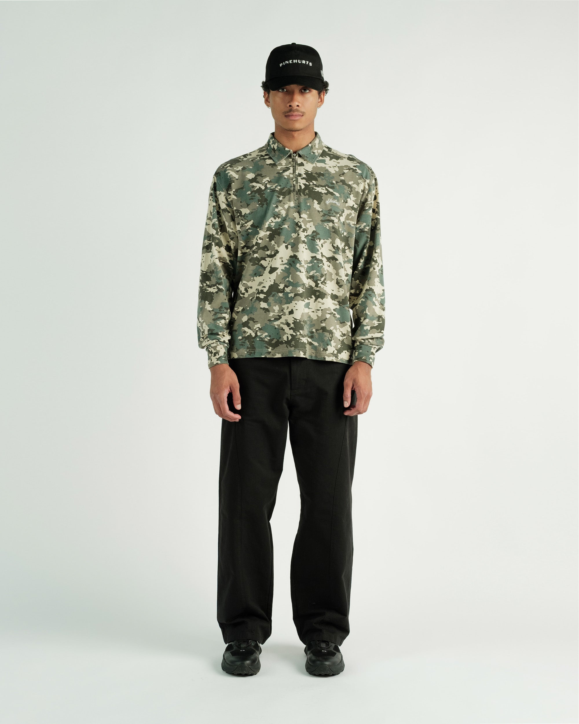 Gunnison Camo L/S Zip Polo