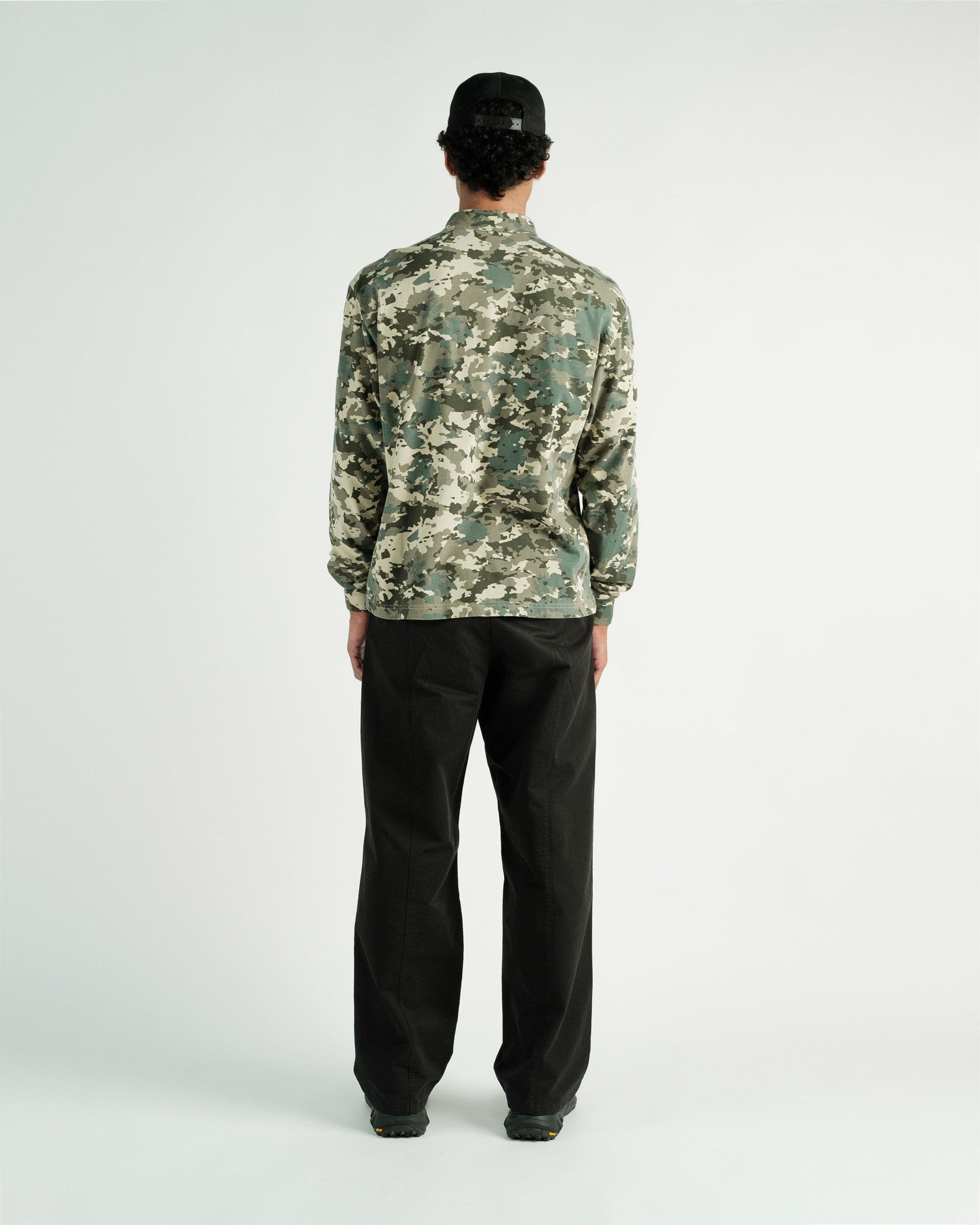 Gunnison Camo L/S Zip Polo