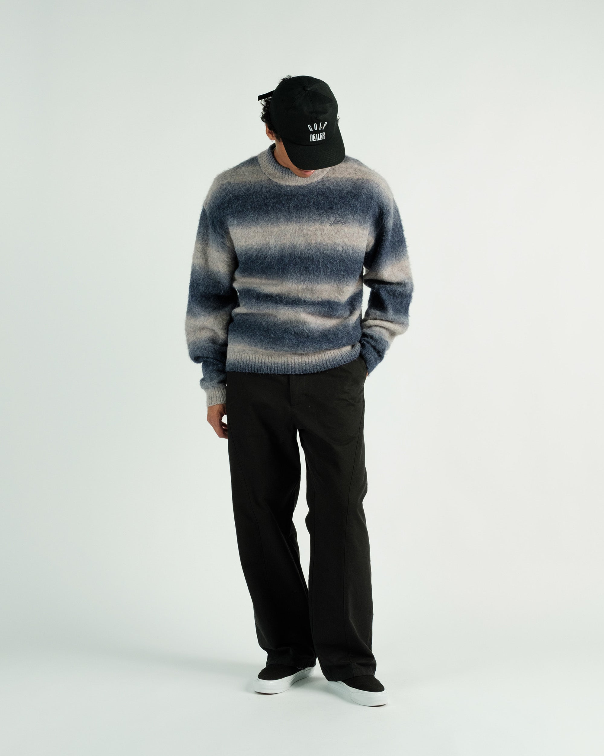 Cole Knit L/S Mockneck Mohair Sweater