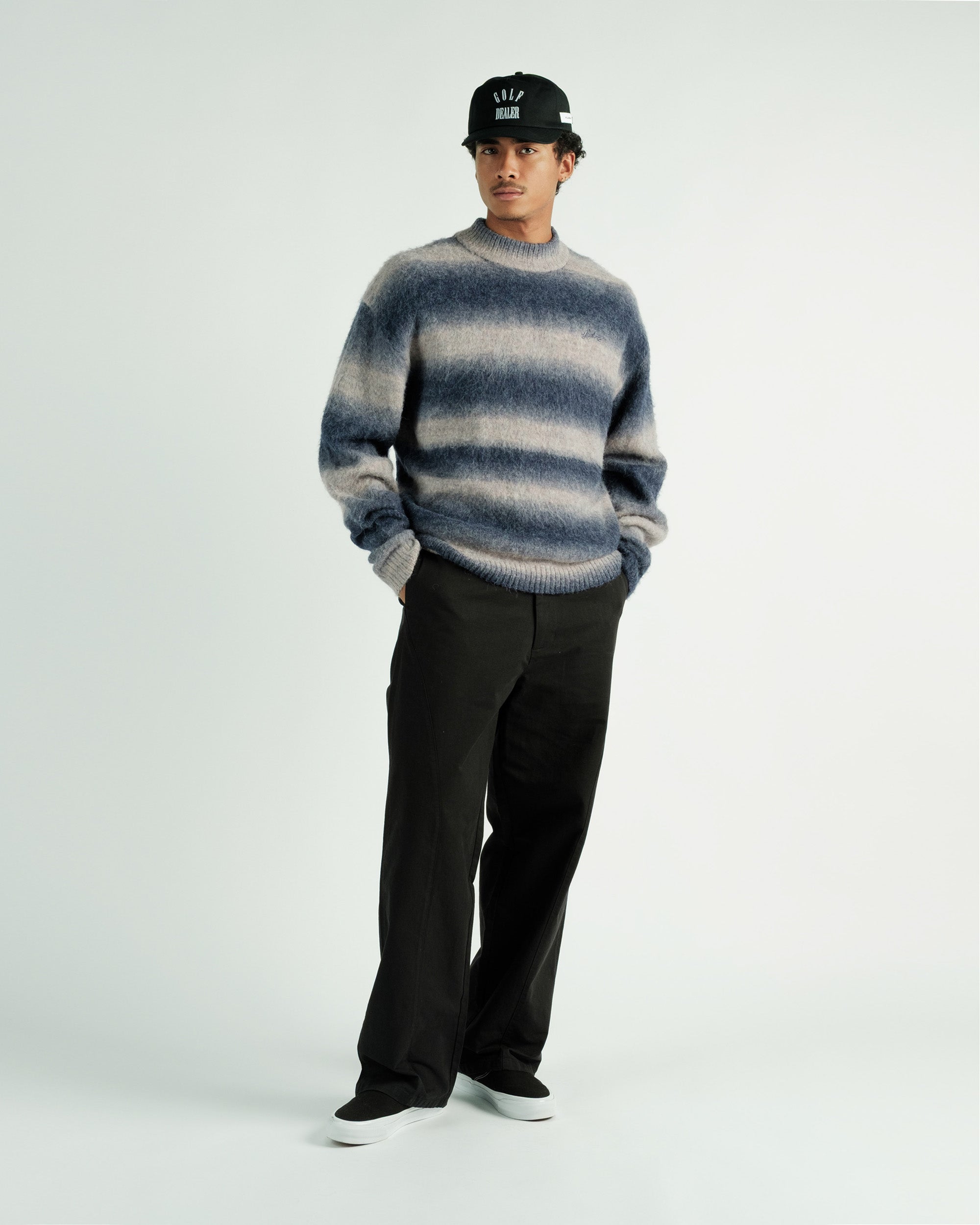 Cole Knit L/S Mockneck Mohair Sweater