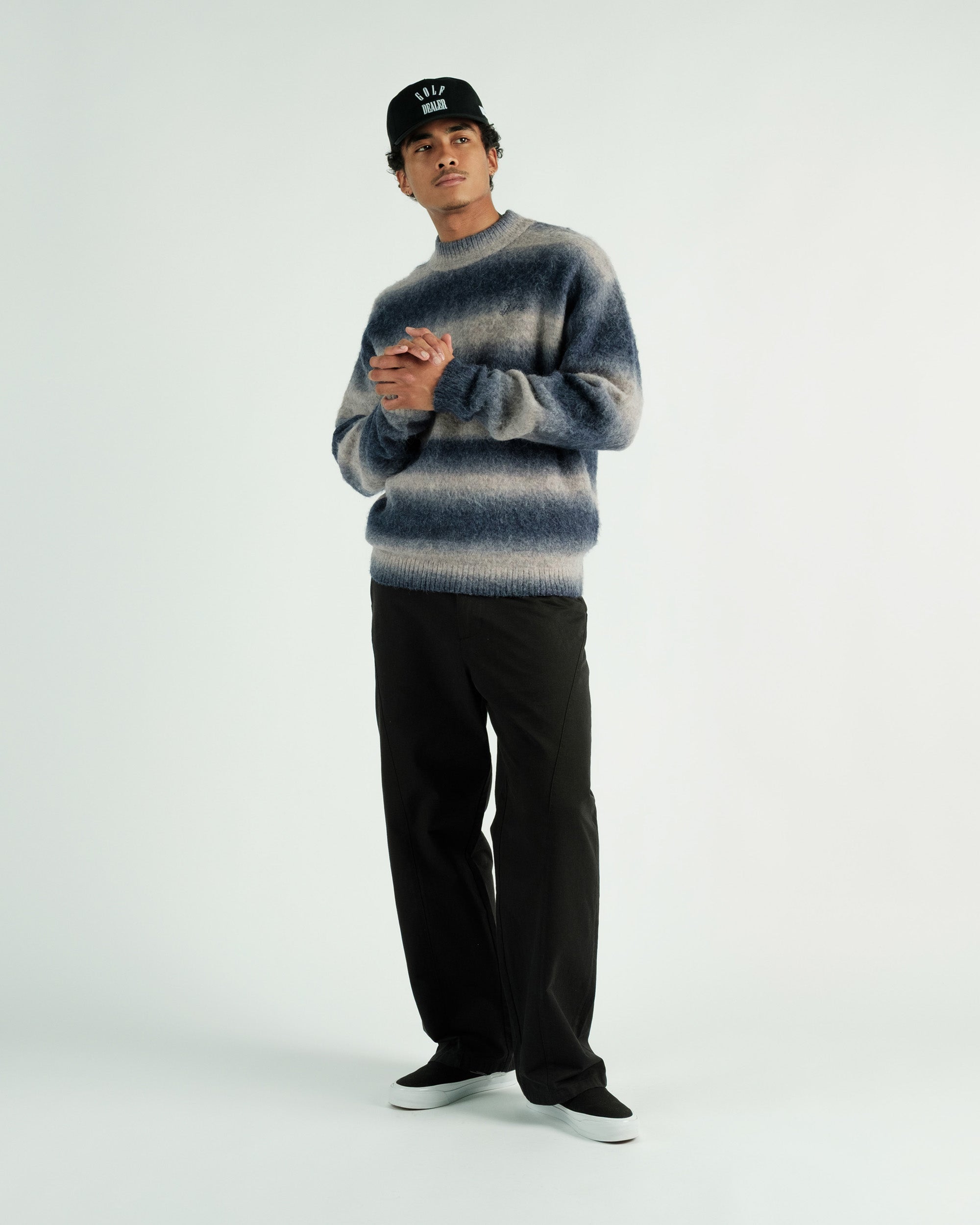 Cole Knit L/S Mockneck Mohair Sweater