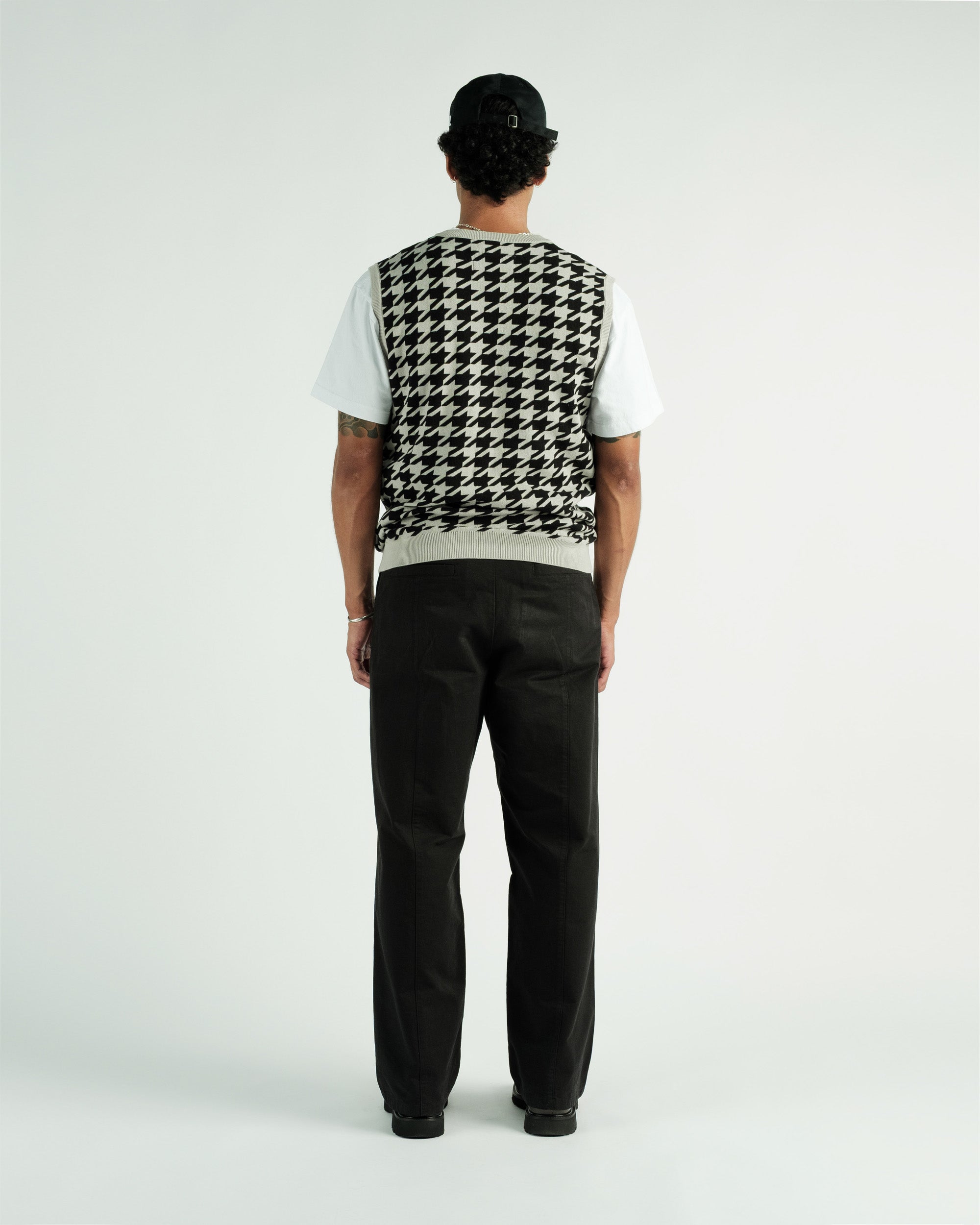 Layne Houndstooth Sweater Vest