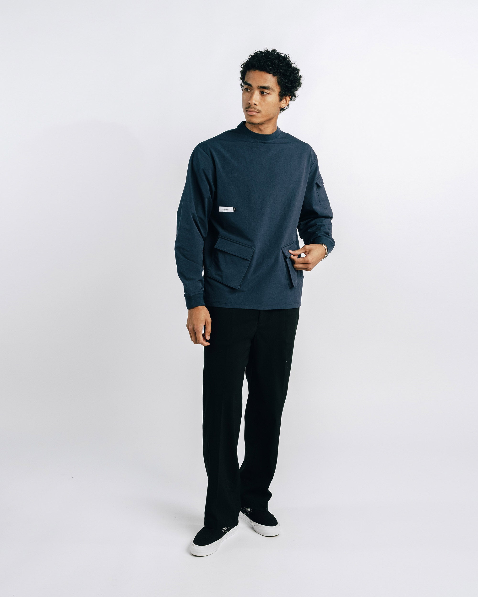 Niall Nylon Popover Jacket