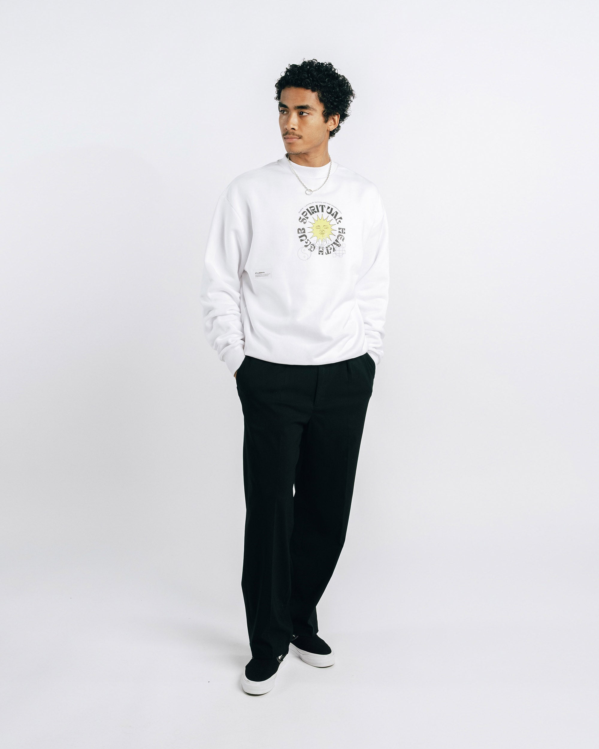 Spiritual Health Club Fleece Crew Sweater