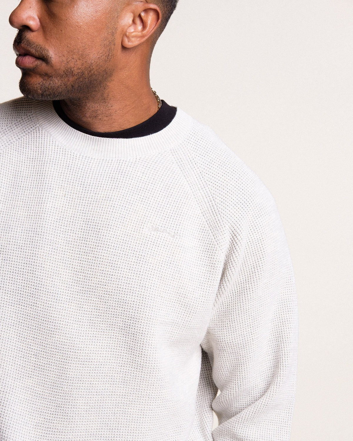 Irvine Waffle Knit Crew Sweater