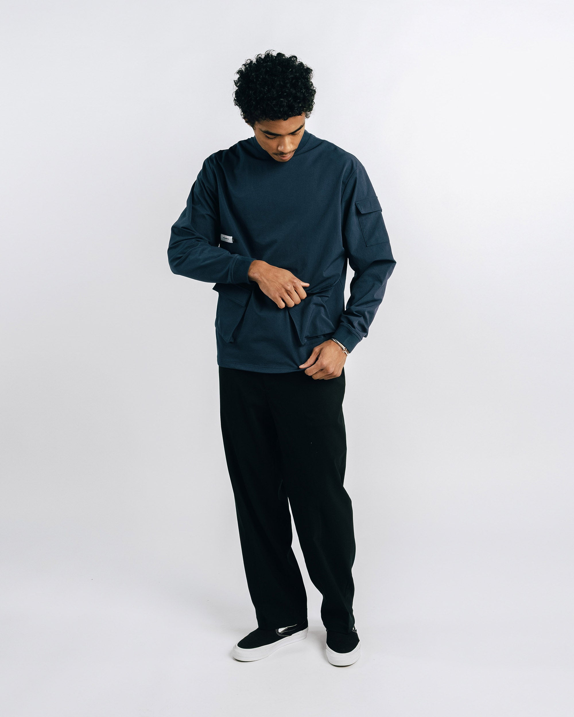 Niall Nylon Popover Jacket